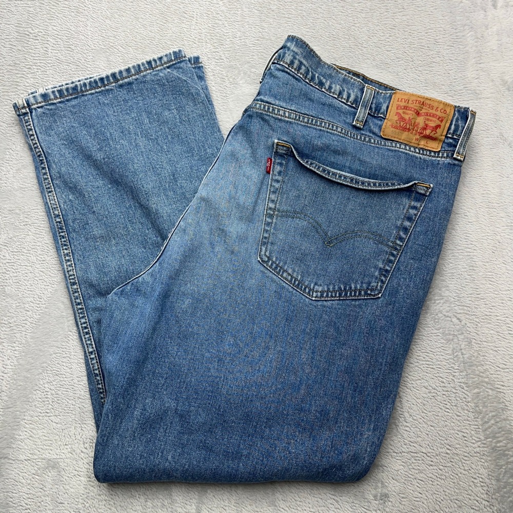 Levi's 550 Jeans Mens 46x32 Relaxed Fit Blue Denim Workwear